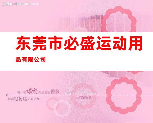 东莞市必盛运动用品有限公司