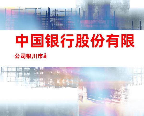 中国银行股份有限公司银川市大阅城支行