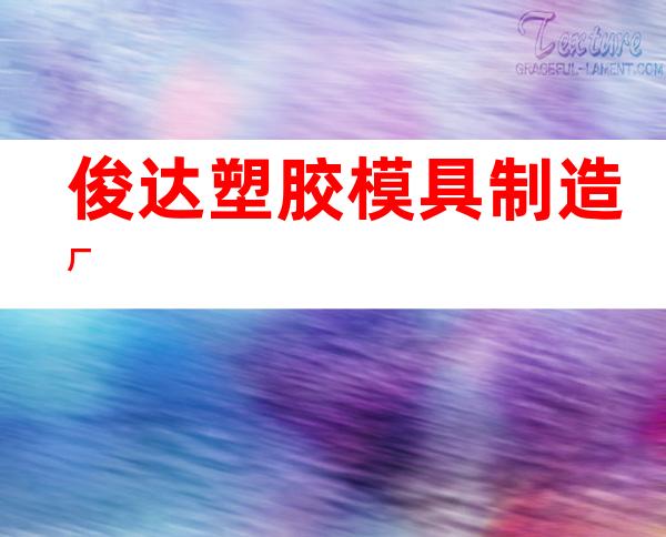 俊达塑胶模具制造厂