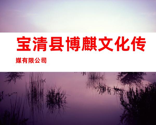 宝清县博麒文化传媒有限公司