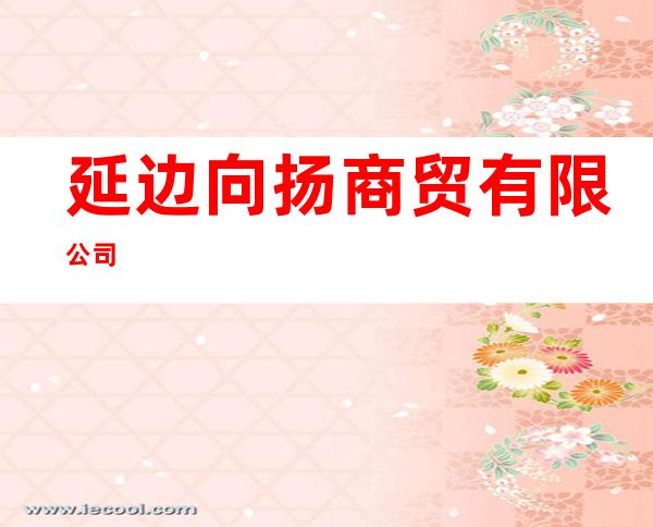 延边向扬商贸有限公司