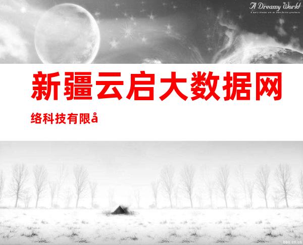 新疆云启大数据网络科技有限公司