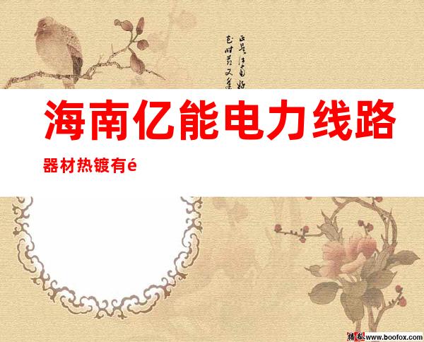 海南亿能电力线路器材热镀有限公司