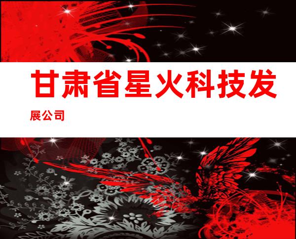 甘肃省星火科技发展公司
