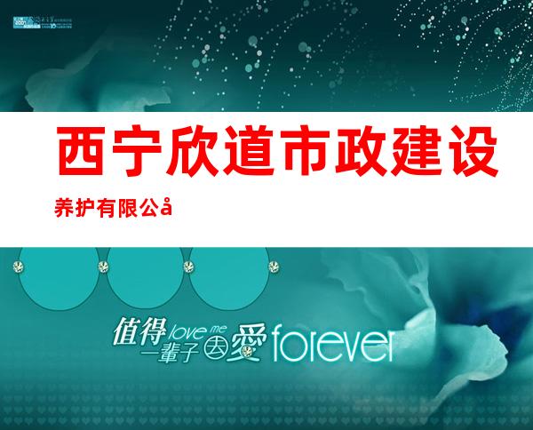 西宁欣道市政建设养护有限公司