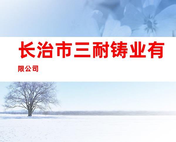 长治市三耐铸业有限公司